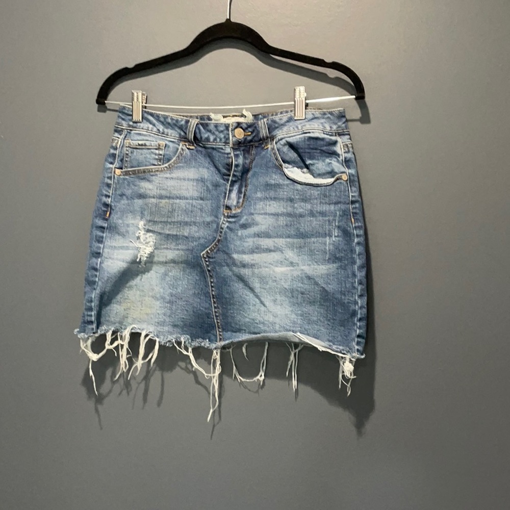 Altar’d State Ripped Jean Skirt